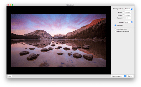 quickScale screenshot